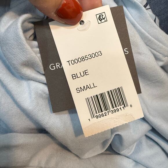 NEW Grayson Threads Light Blue Italy Pasta Club Graphic Tee Boxy Crop Shirt NWT - Picture 7 of 7